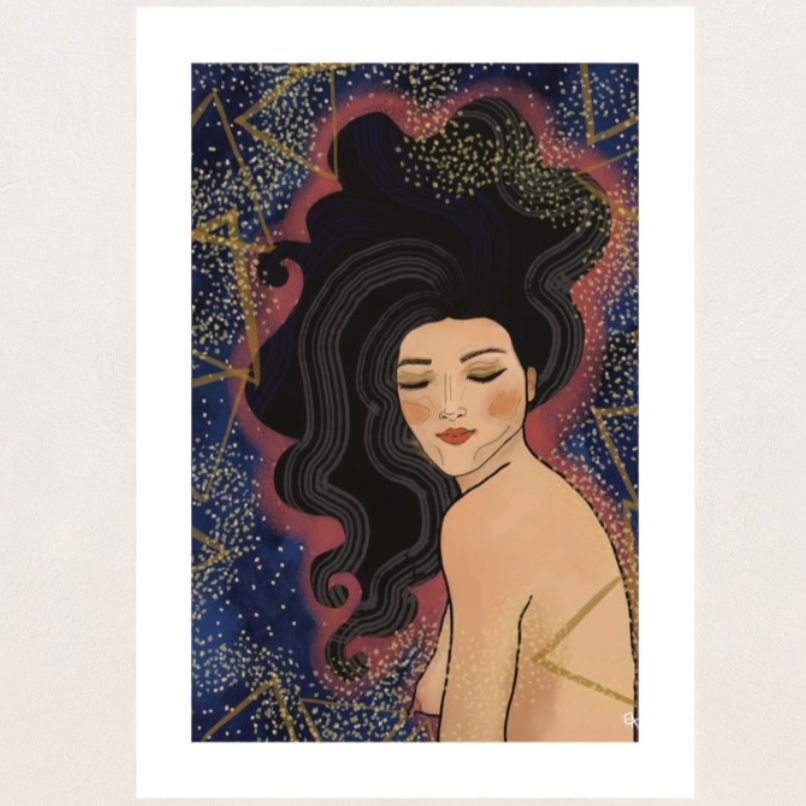 Giclee Art Print || Mystery Lady