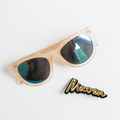 Limited Edition Acrylic Gold on Black MAVEN brooch